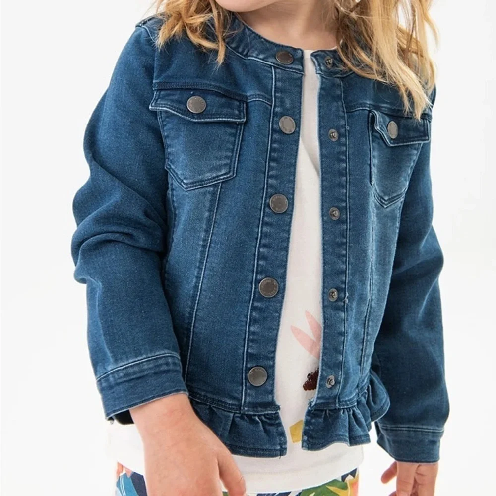 NWT Boboli Baby Girl Denim Jean Jacket- Size 6M